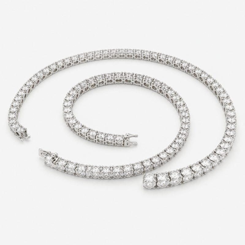 diamond rivière necklace